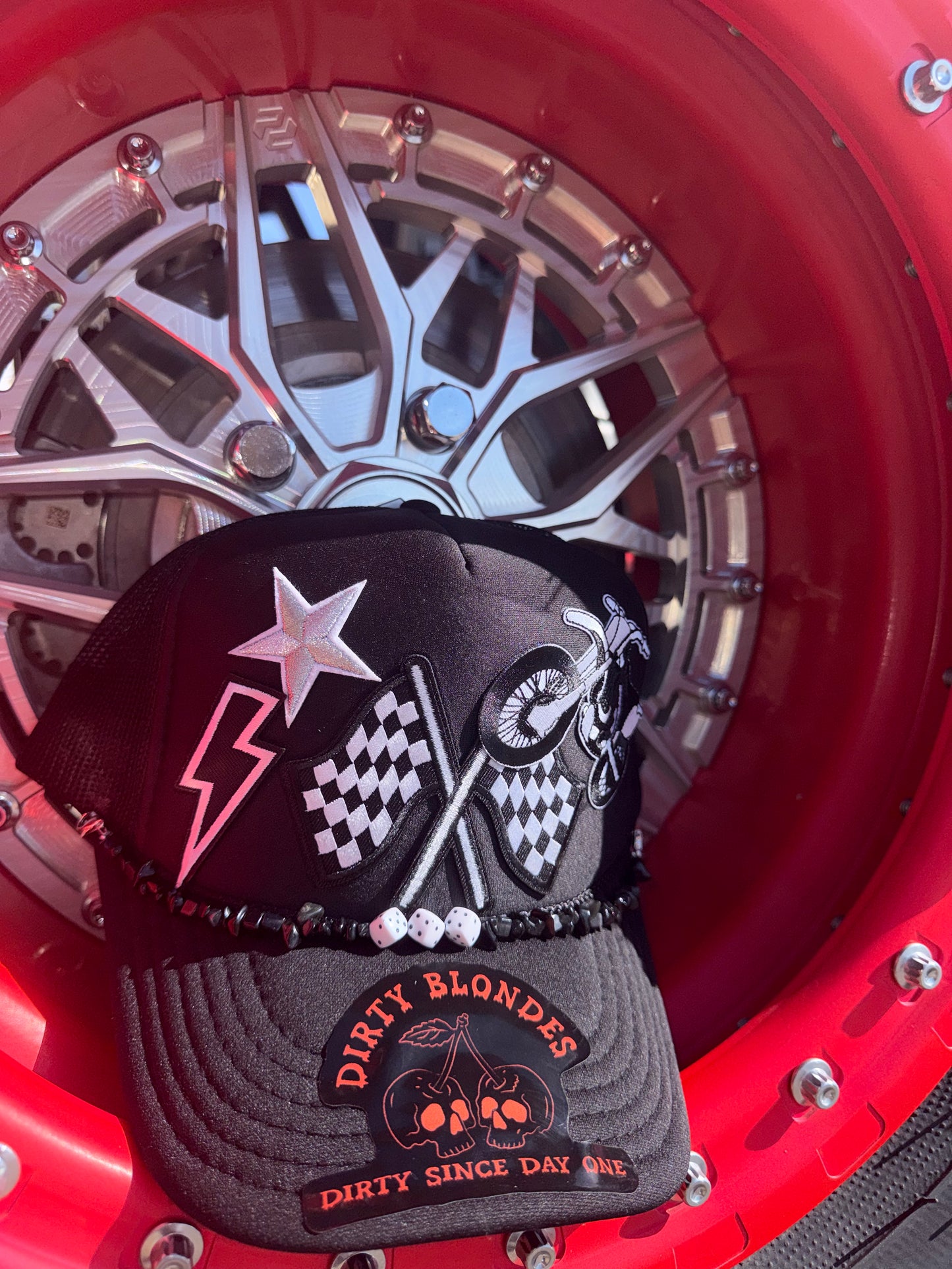 SX black patch hat