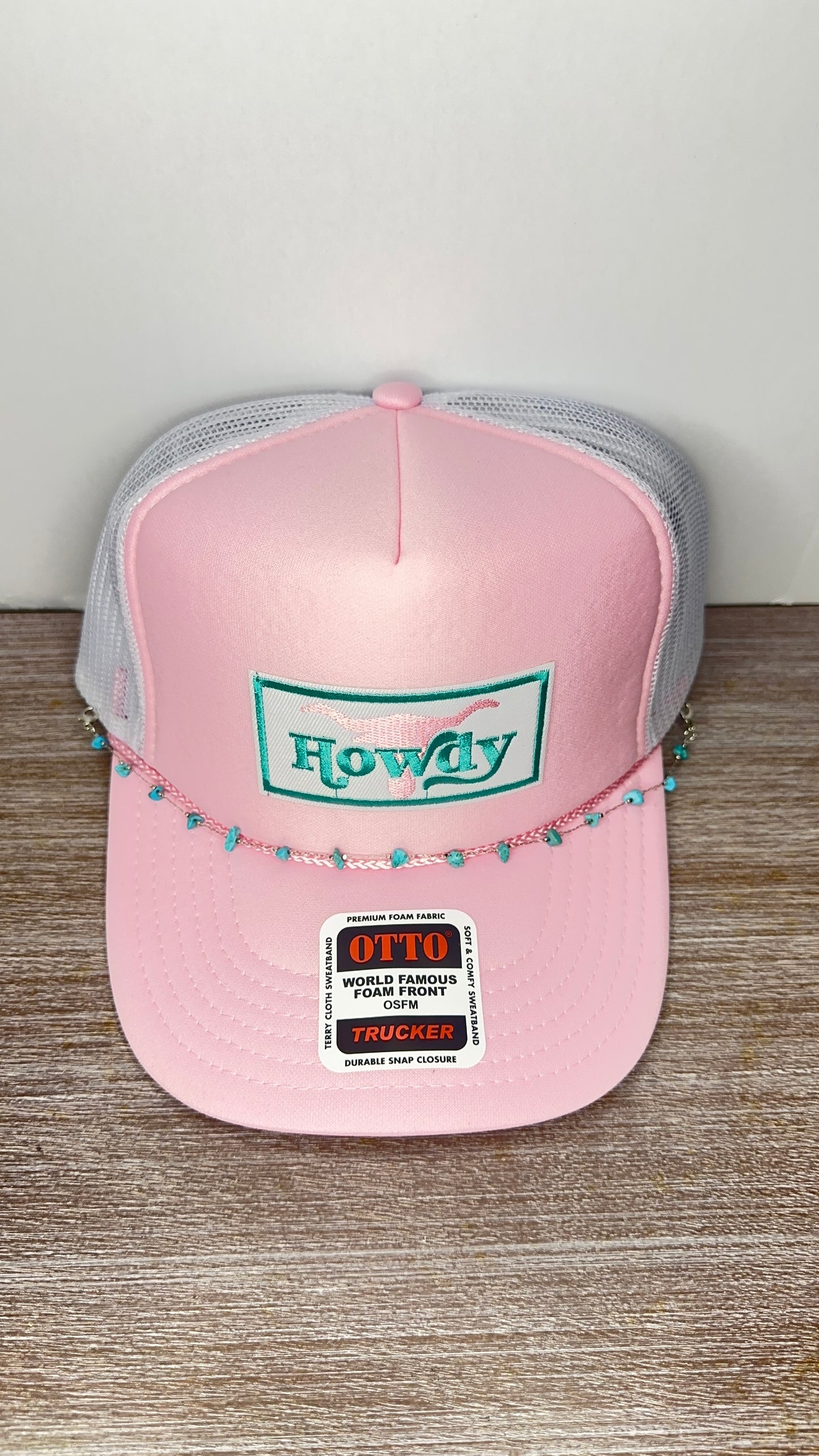 Pink and Teal Howdy Patch