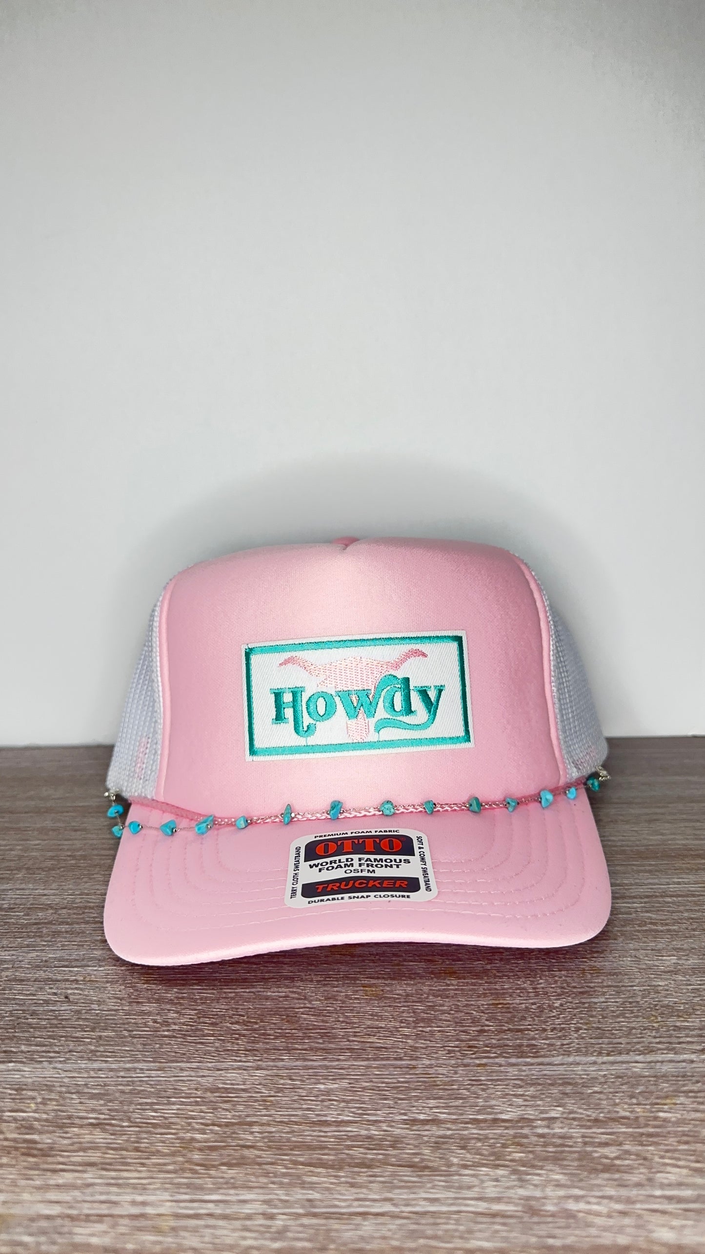 Pink and Teal Howdy Patch