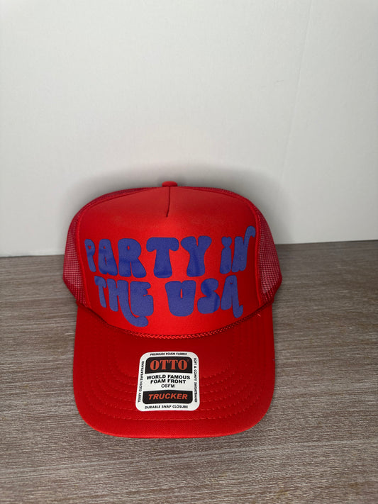 party in the usa trucker hat