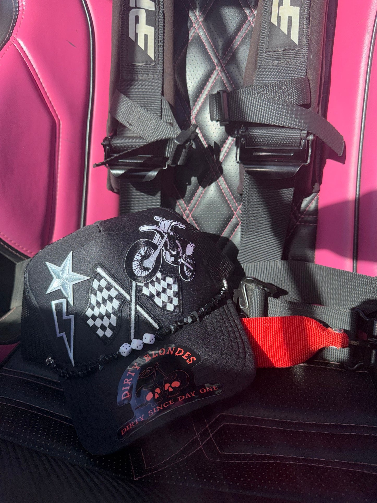 SX black patch hat