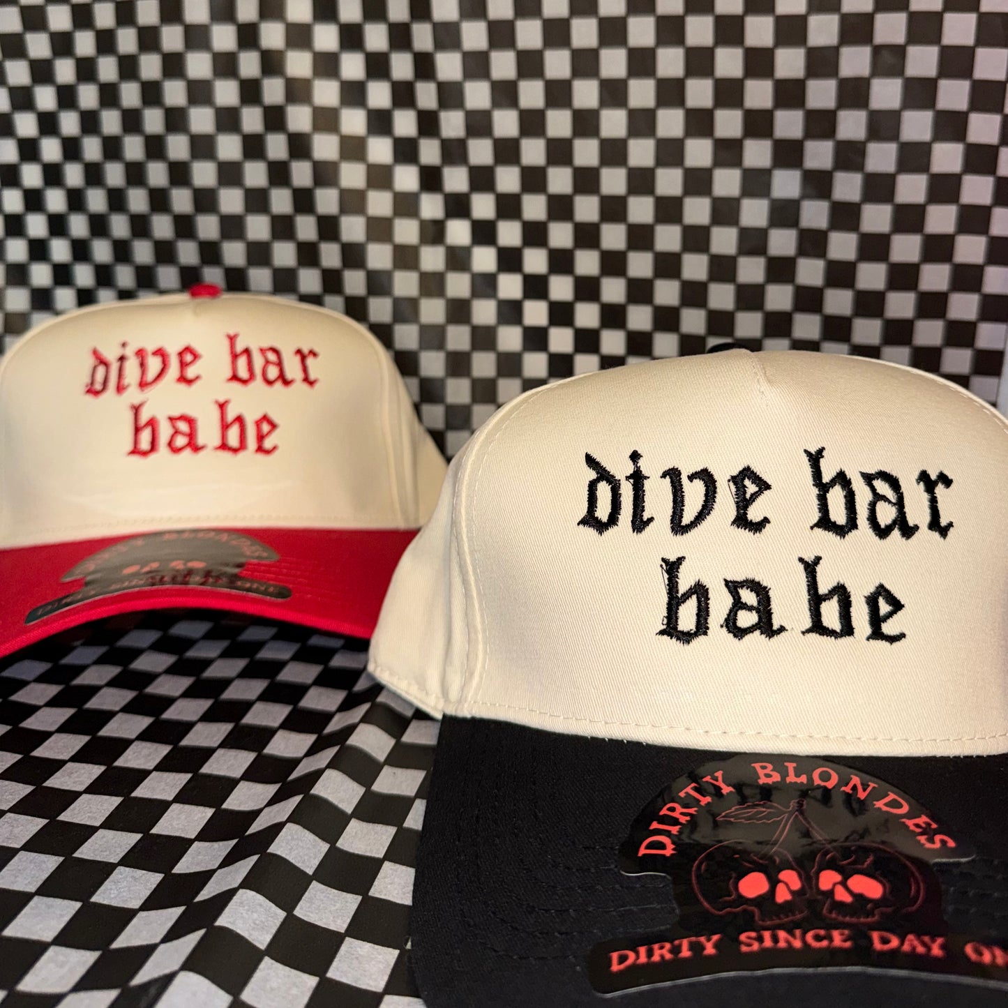 dive bar babe embroidered hat