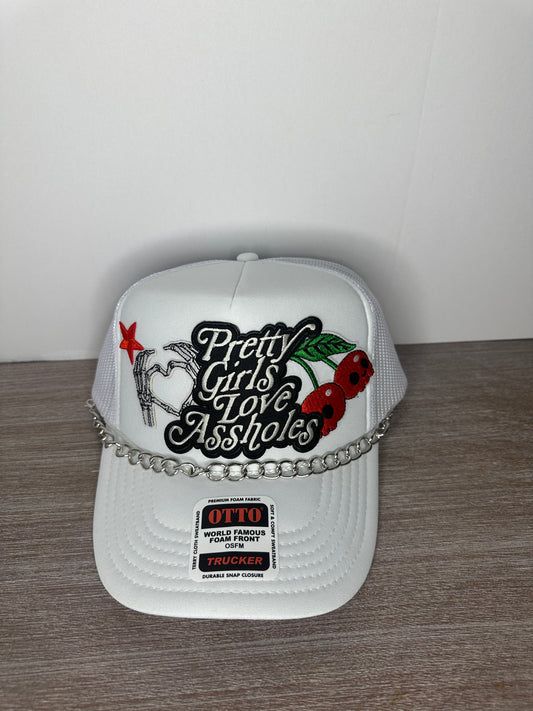 Pretty girls love assholes patch hat