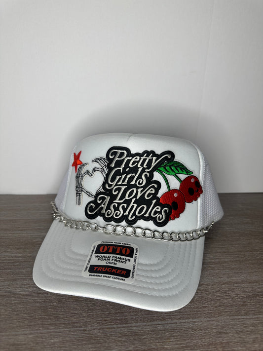 Pretty girls love assholes patch hat
