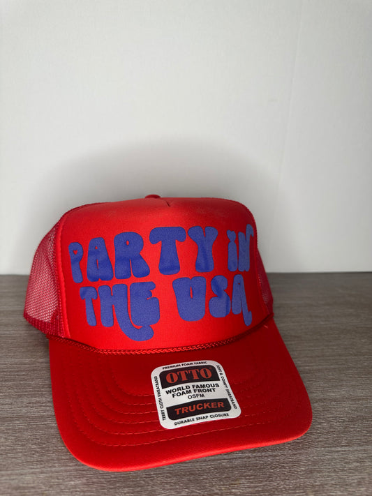 party in the usa trucker hat