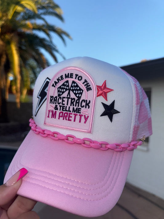 Take Me To The Racetrack Patch Hat